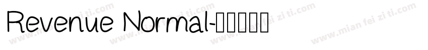 Revenue Normal字体转换